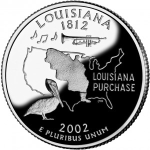 Louisiana State Quarter Keychain - Coins of America