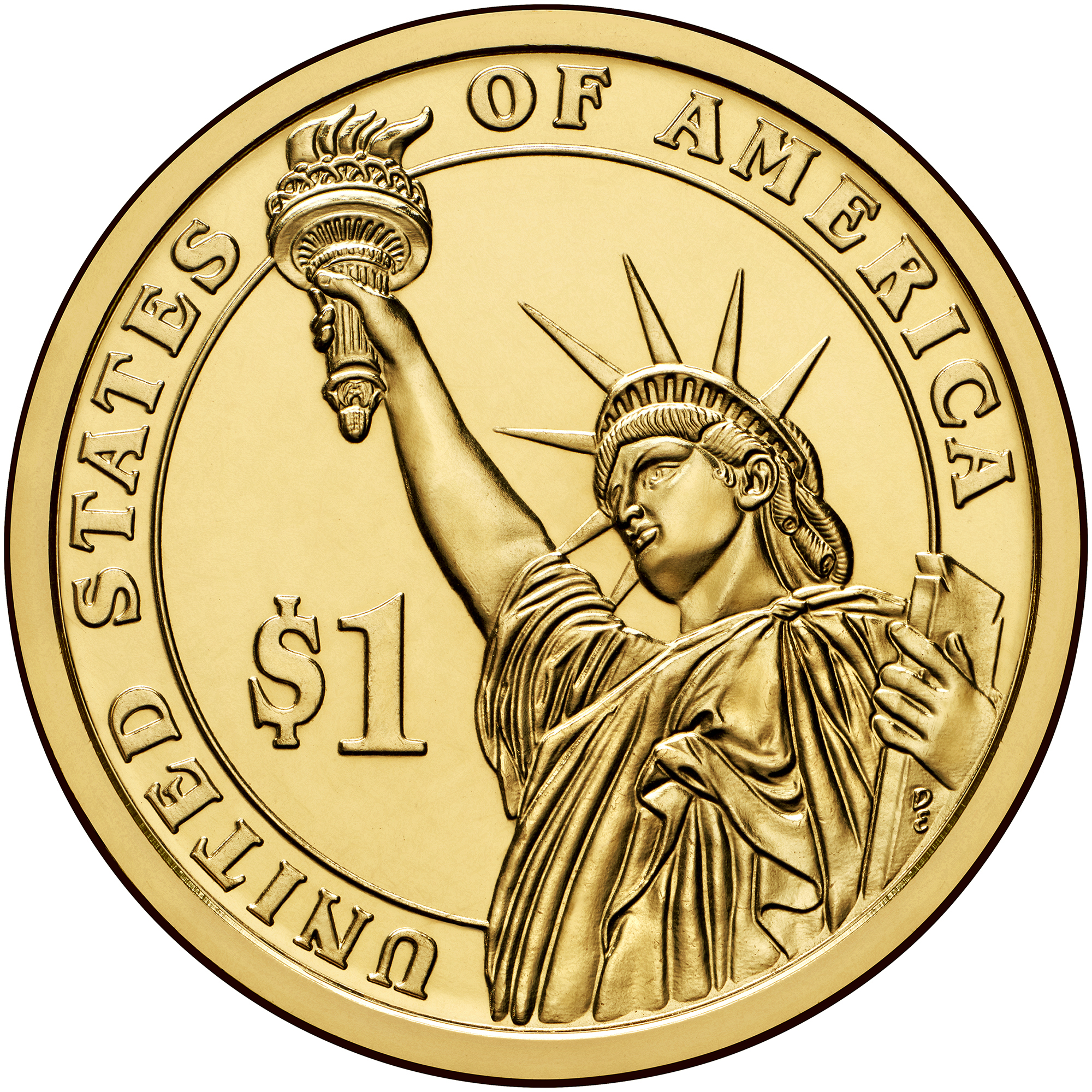 2014 Presidential Dollar Coin Uncirculated Reverse
