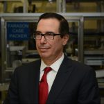 Secretary Mnuchin at the U.S. Mint in Philadelphia on February 22, 2018.