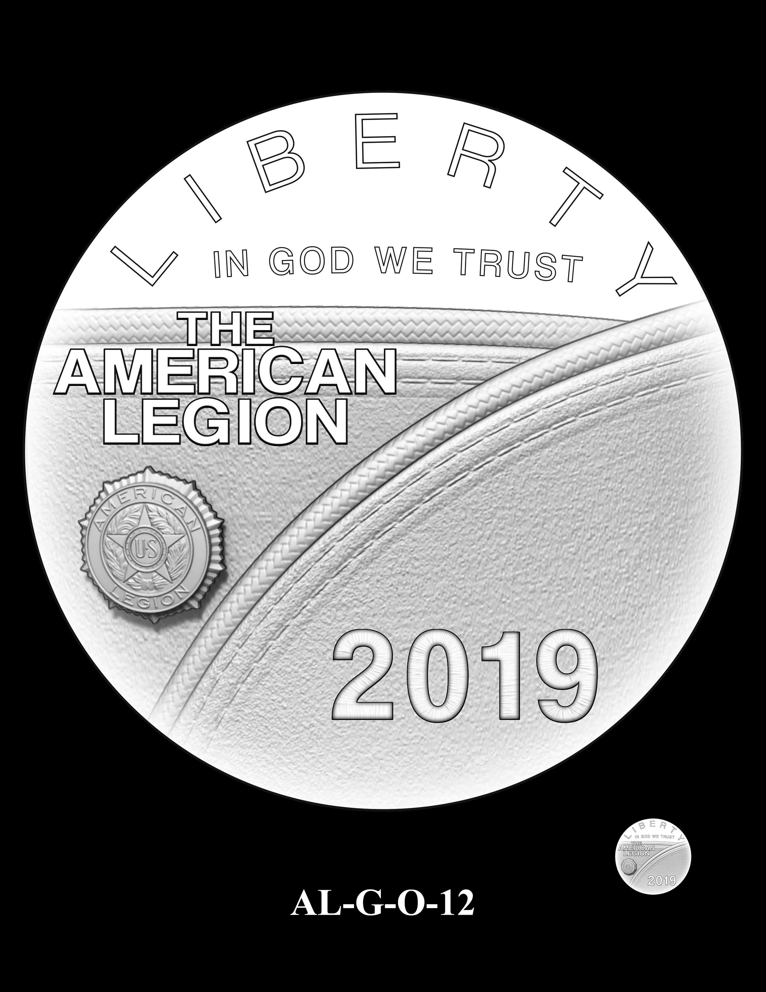 AL-G-O-12 -- 2019 American Legion 100th Anniversary Commemorative Coin Program - Gold Obverse