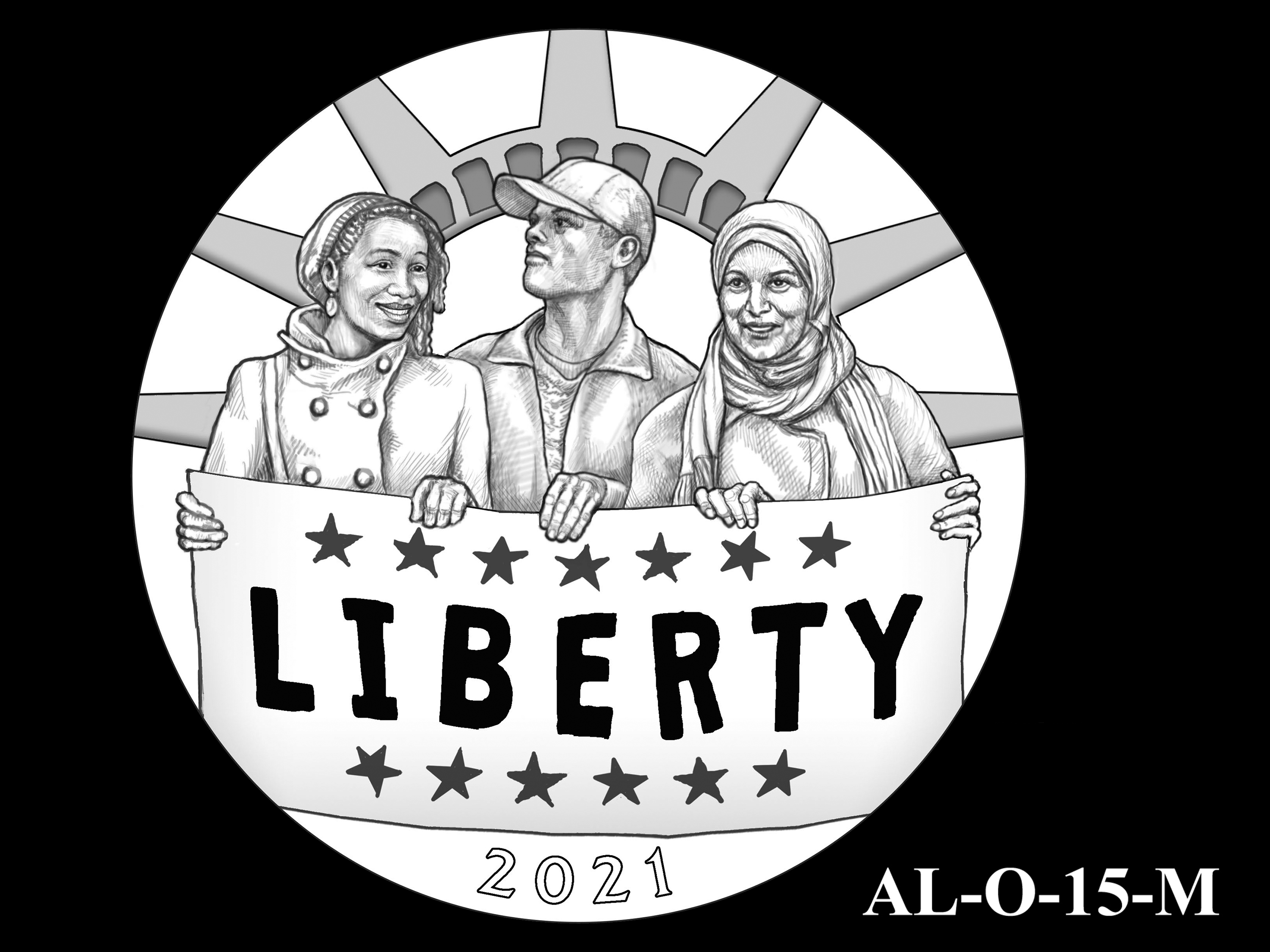 AL-O-15-M -- 2021 American Liberty Gold Coin and Silver Medal Program - Obverse