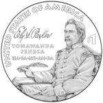 2022 Native American One Dollar Coin Line Art Reverse