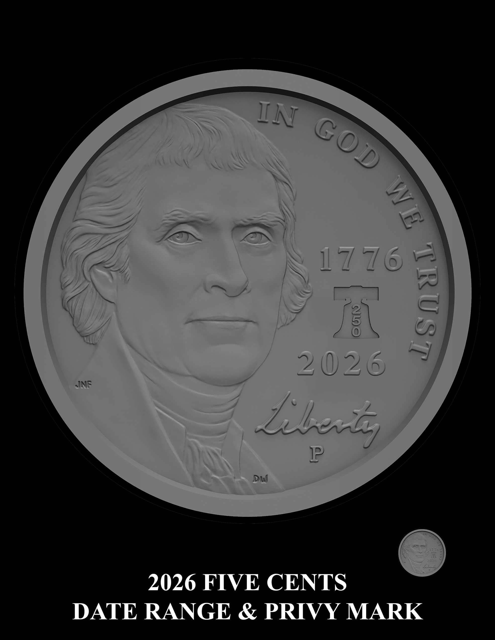 SEMIQ - Nickel - Combined -- 2026 Semiquincentennial Circulating Coins
