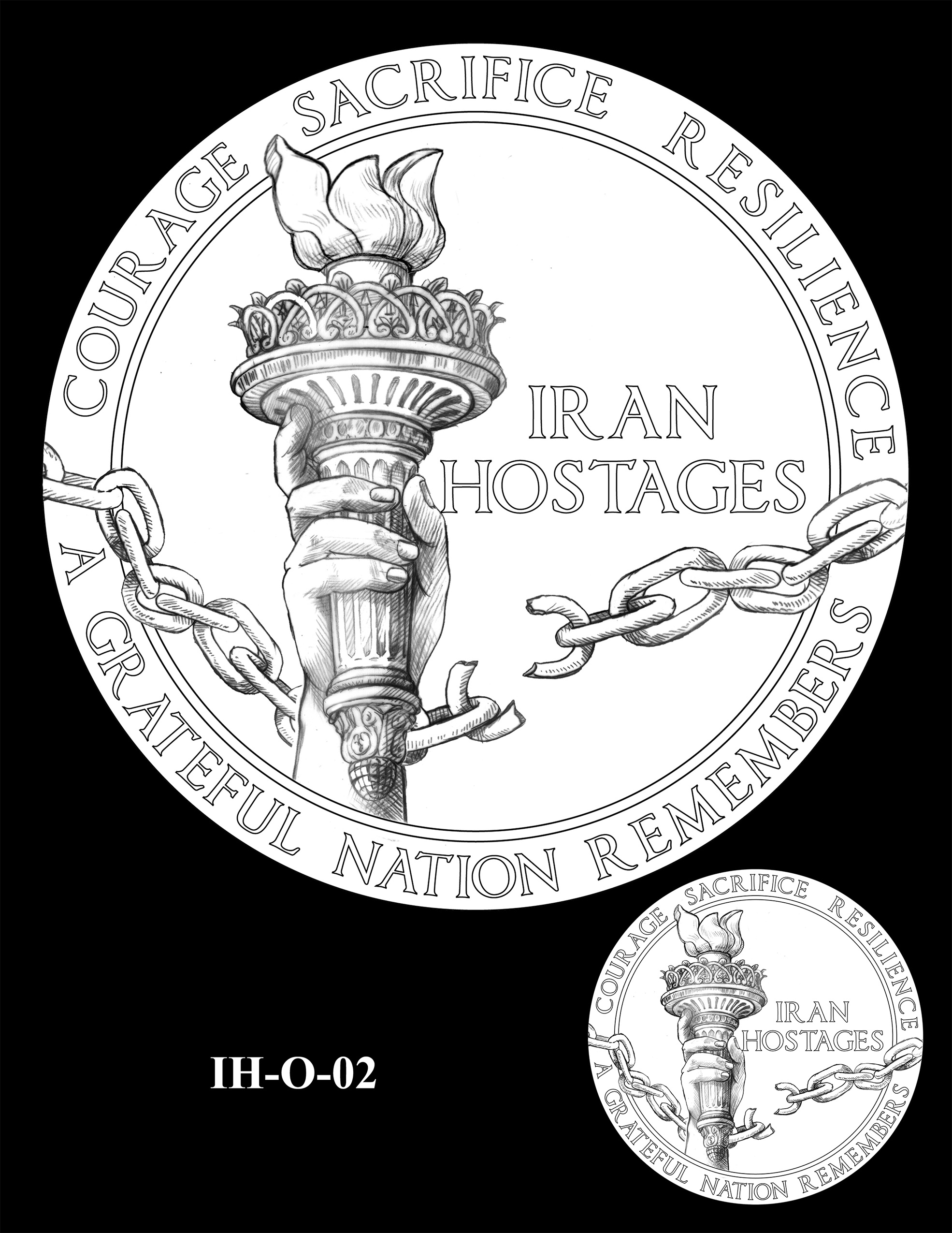 IH-O-02 -- Iran Hostages Congressional Gold Medal