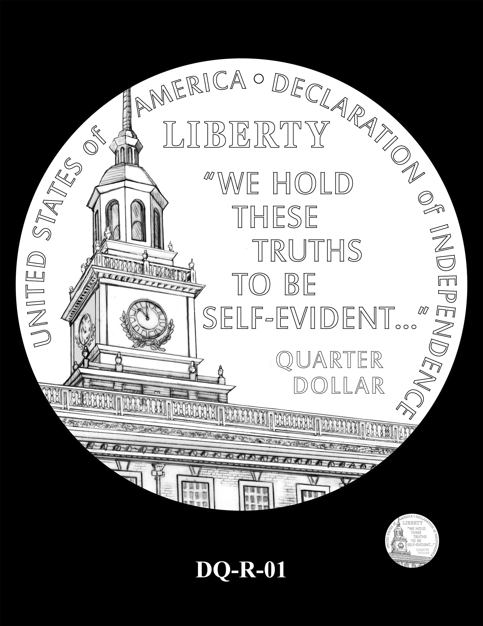 DQ-R-01 -- 2026 Semiquincentennial Quarter - Declaration of Independence