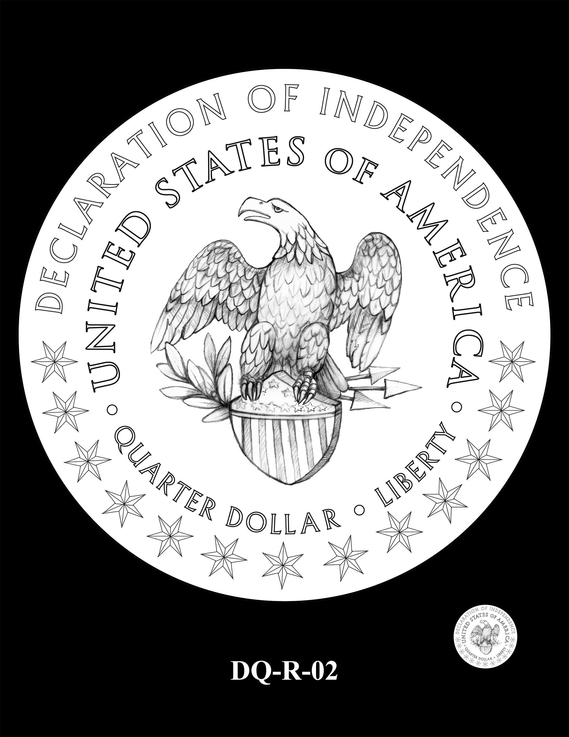 DQ-R-02 -- 2026 Semiquincentennial Quarter - Declaration of Independence