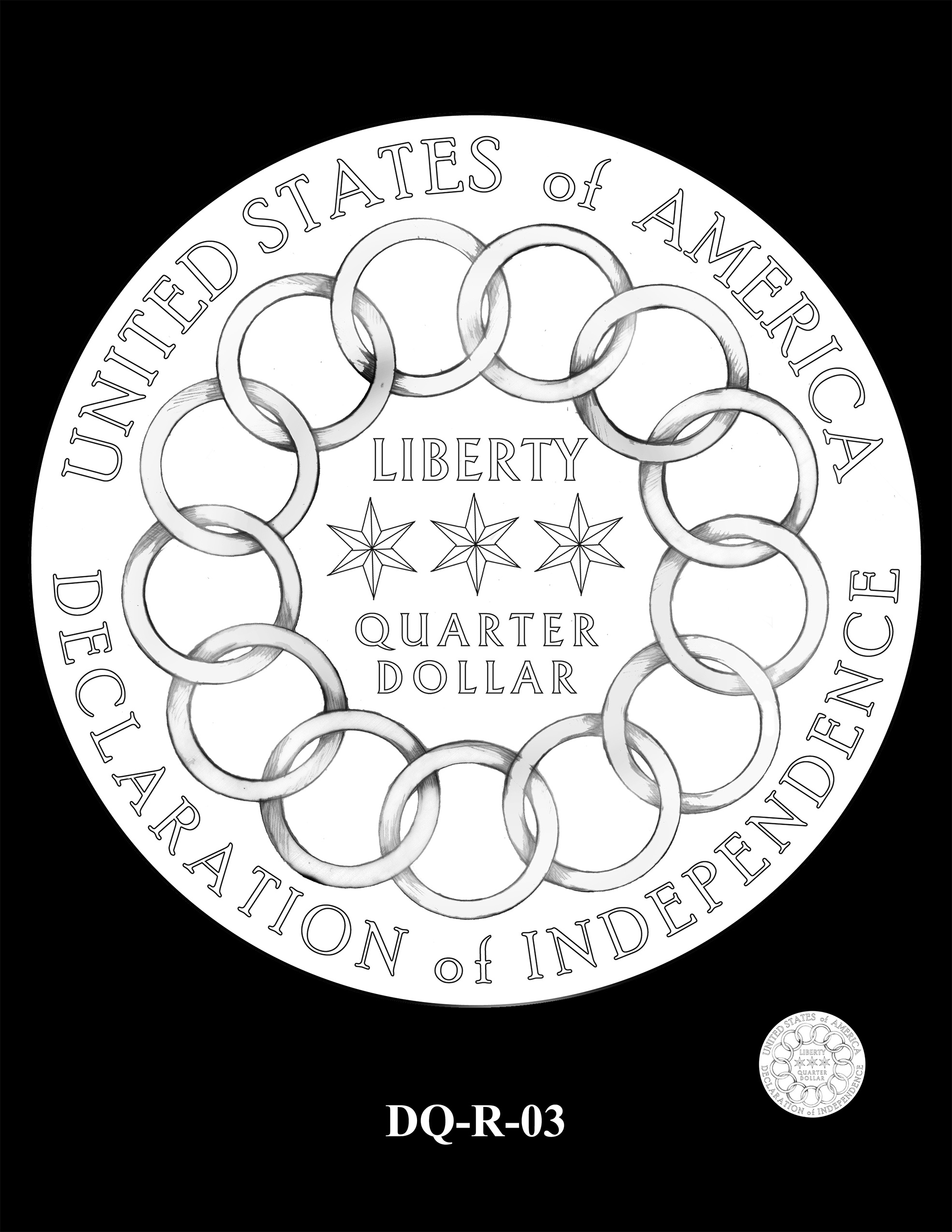 DQ-R-03 -- 2026 Semiquincentennial Quarter - Declaration of Independence