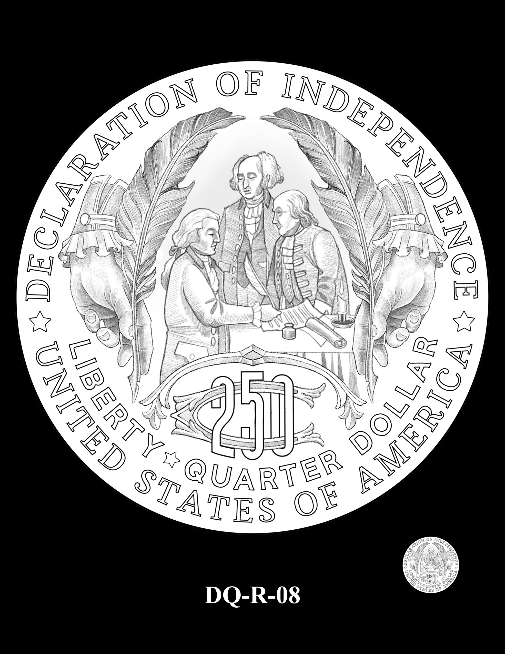 DQ-R-08 -- 2026 Semiquincentennial Quarter - Declaration of Independence