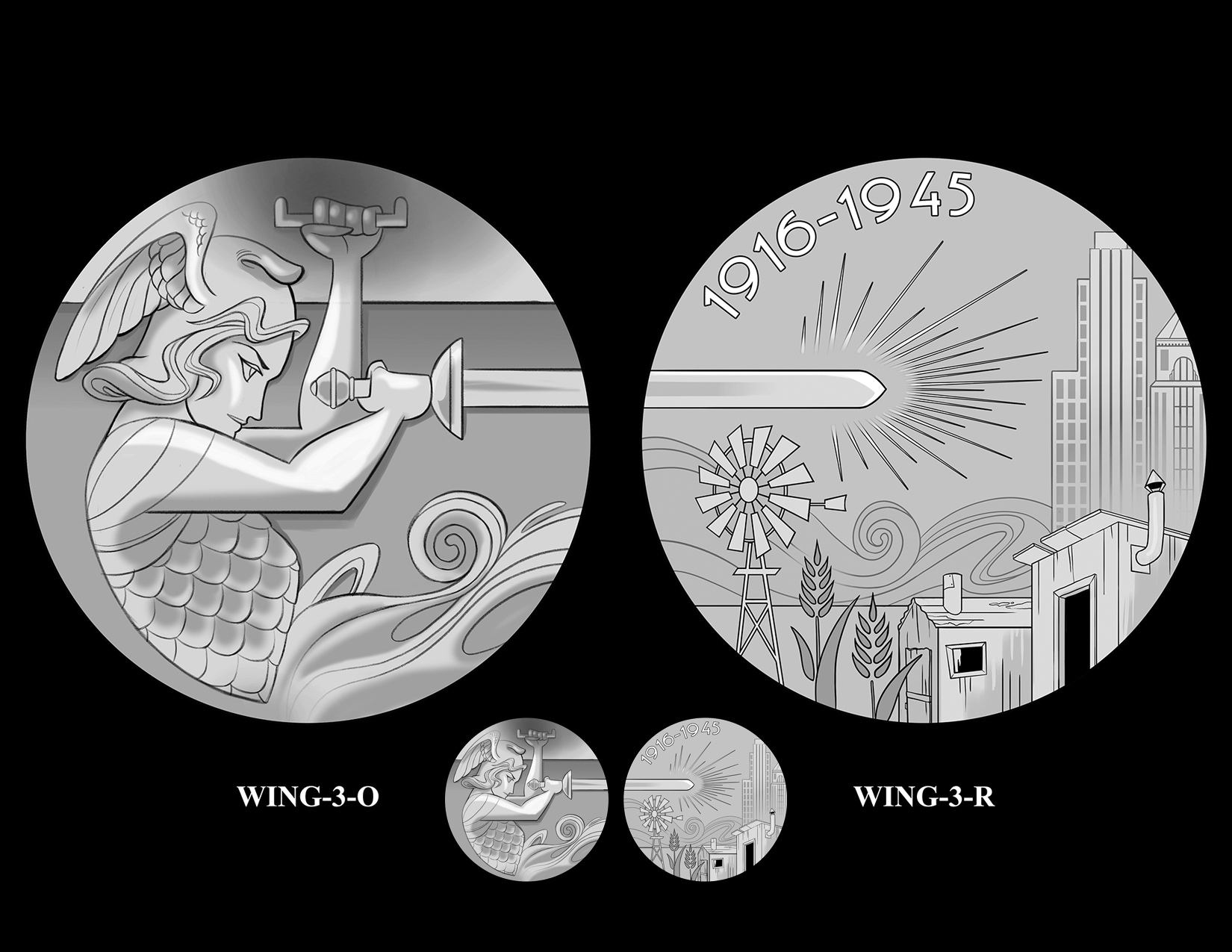 WING-3 -- Best of the Mint Silver Companion Medal
