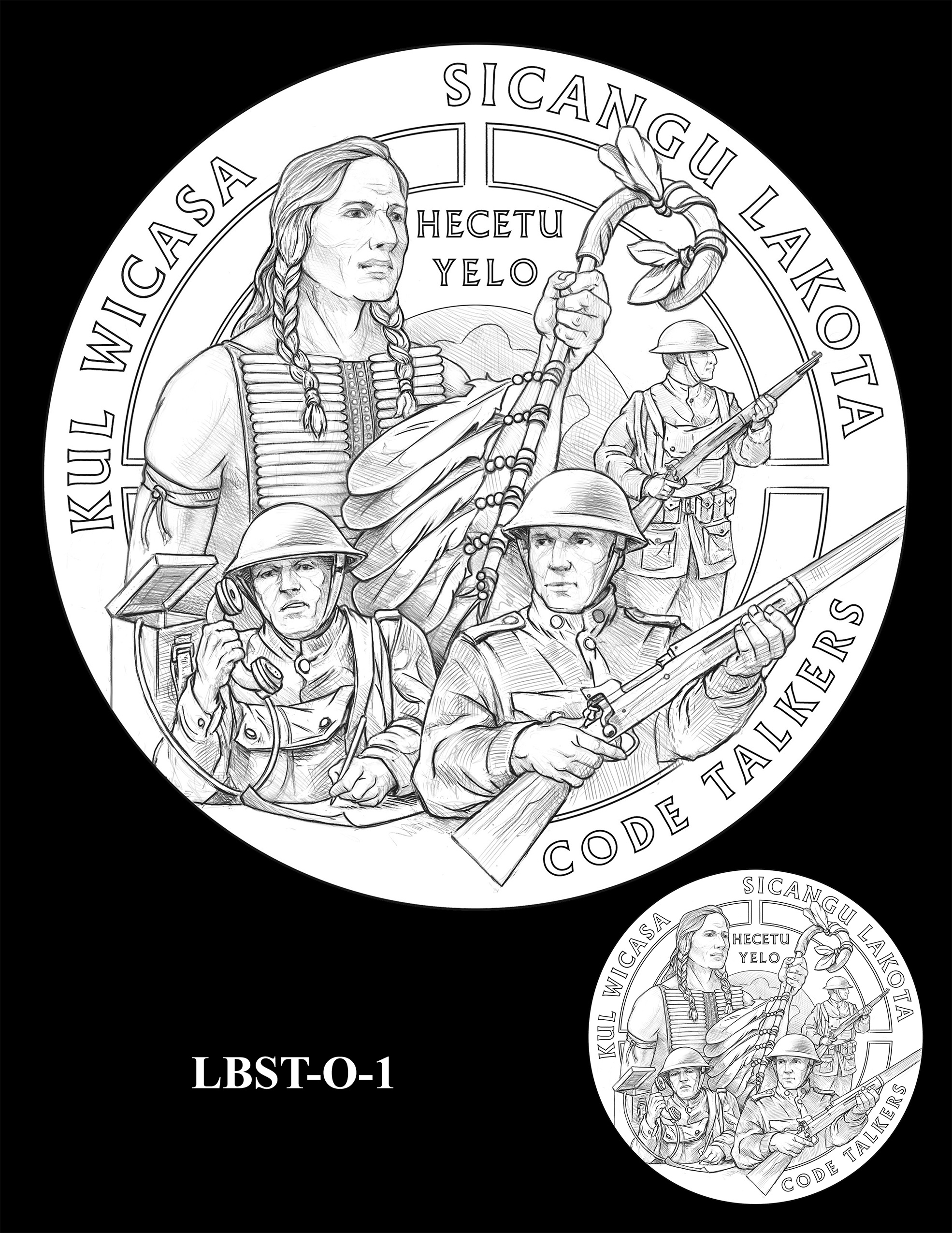 LBST-O-1 -- Lower Brule Sioux Tribe Code Talkers CGM