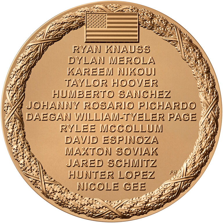 Heroes of Kabul August 2021 Bronze Medal Three Inch Reverse