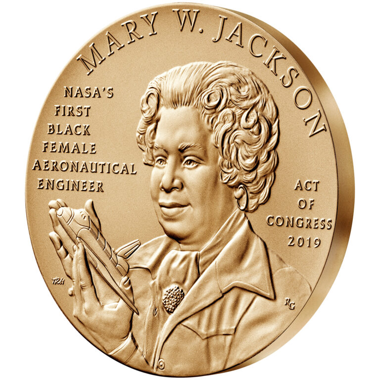 Mary Jackson Bronze Medal Three Inch Obverse Angle