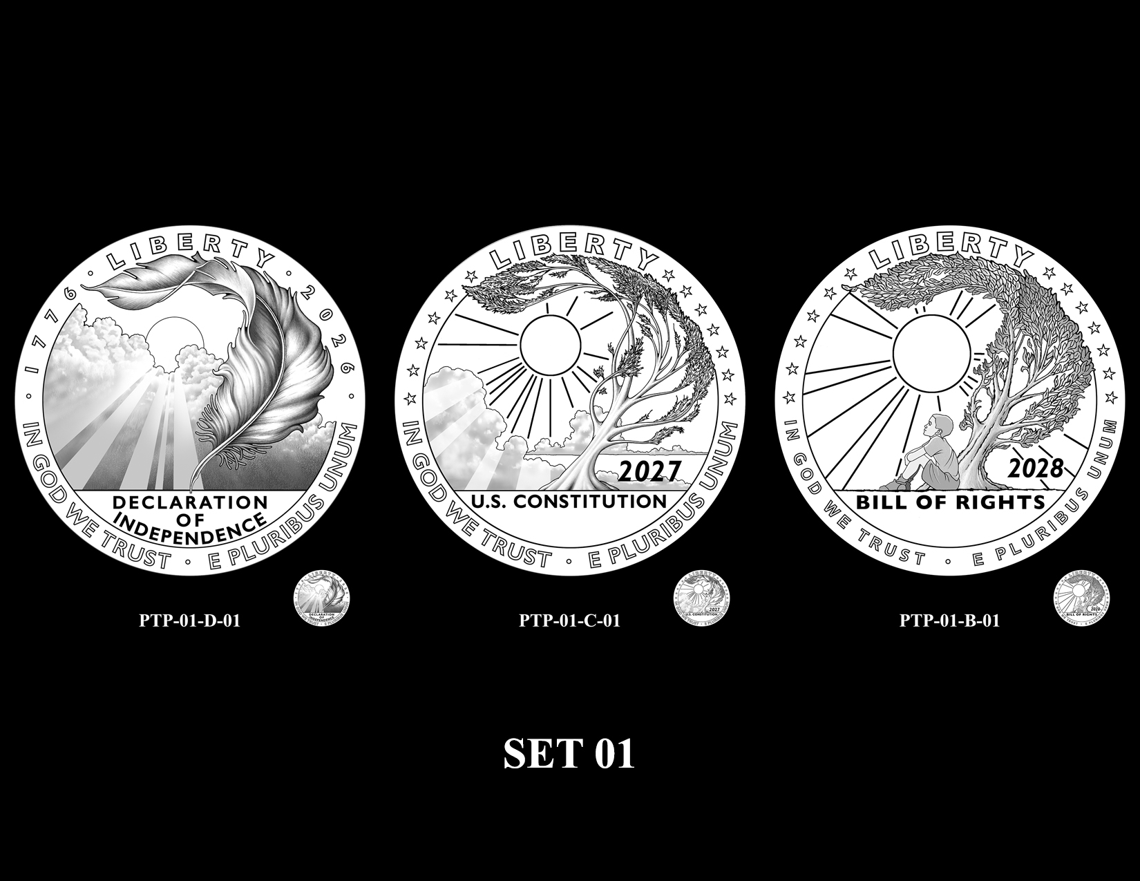 SET 01 -- 2026 - 2028 American Eagle Platinum Proof